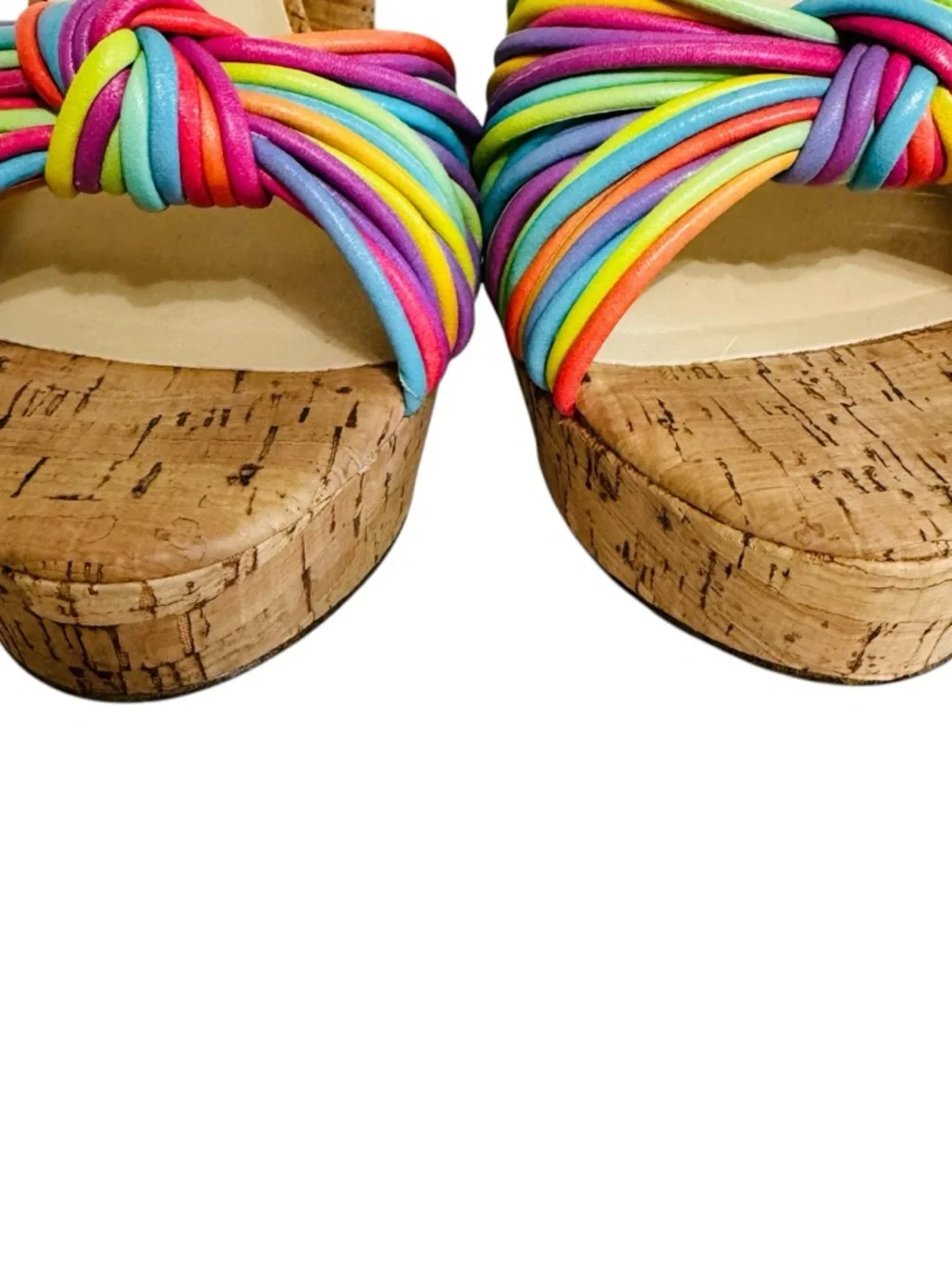 Jessica Simpson Immie Rainbow Platform Sandals